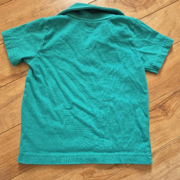 Carter’s Boy’s Green Turtle Collared T-Shirt – 18 Months - Picture 3 of 3